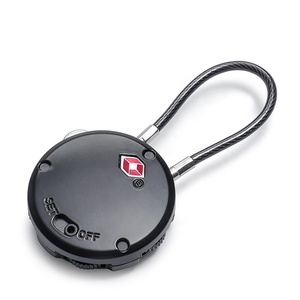 TSA007 bagaj kilidi TSA onaylı kombinasyon yuvarlak kod üç haneli kod asma kilit - Product Image 3