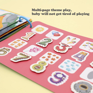 New Arrival Custom <strong>Pattern</strong> Busy <strong>Book</strong> With 6 Pages Kids Educational Quiet Paste <strong>Book</strong> DIY Preschool Montessori Learning Toys - Product Image 3