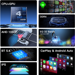 9 inch 2 din 2 + 32GB 64GB xách tay MP5 màn hình stereo CD <span class=keywords><strong>Android</strong></span> Carplay đài phát thanh xe DVD Player - Product Image 5