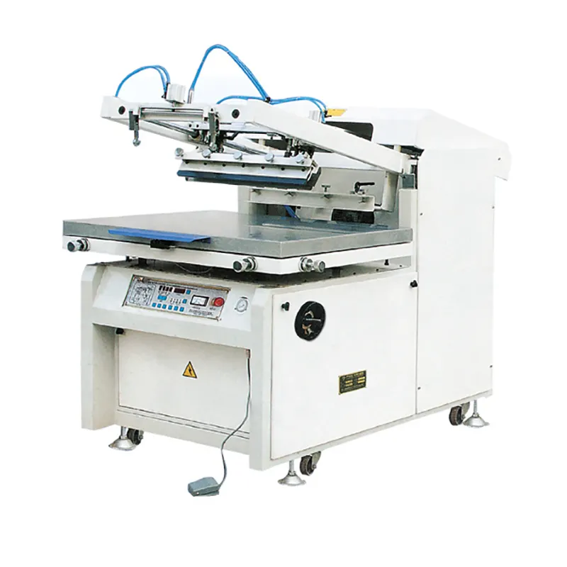 Stampante serigrafica per macchina da stampa a schermo piatto meccanica multicolore ad alta precisione a braccio inclinato