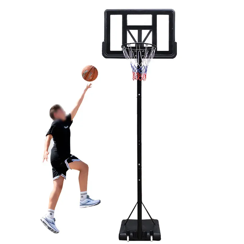 Basketball stand adjustable standard height kids portable home outdoor basketball stand hoop system for adults