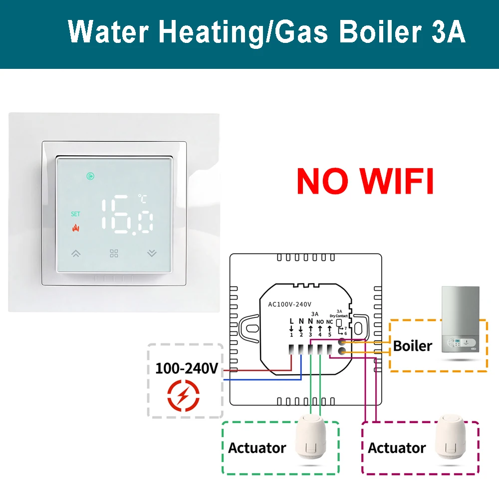 Chaudière à eau ou à gaz 3A-No Wifi Blanc
