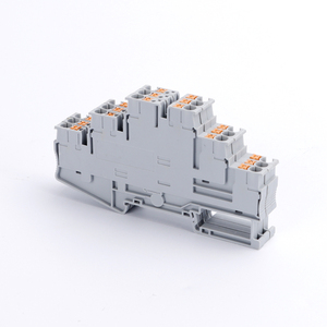 PT2.5-3LスプリングツールフリーPT3層端子付き2層エクスプレス端子台 - Product Image 1