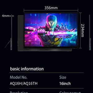 WUXGA 2.5K yüksek yenileme hızı 144HZ IPS oyun FreeSync HDR hoparlör harici ekran ile taşınabilir monitör hafif - Product Image 4