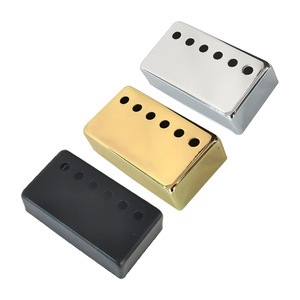 HumbuckerピックアップカバーCupronickelブリッジネックピックアップフレームセット交換部品Les Paul LPスタイルエレキギター用 - Product Image 1