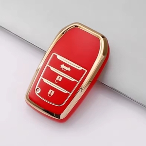 Toyota Prius Corolla Verso için lüks araba anahtarı durum 2-Button uzaktan kumandalı anahtar kapak uyumlu RAV4 Land Cruiser Avalon modelleri - Product Image 4