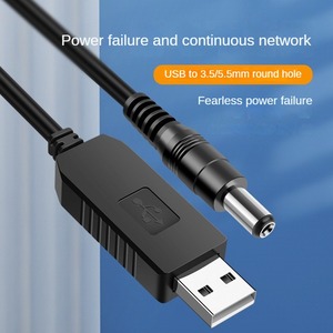ตัวแปลงบูสต์1000mA 5V ถึง9V 12V คุณภาพสูงเป็น DC 5.5*2.1มม. สร้างทองแดงบริสุทธิ์สำหรับกล้อง IOs - Product Image 4