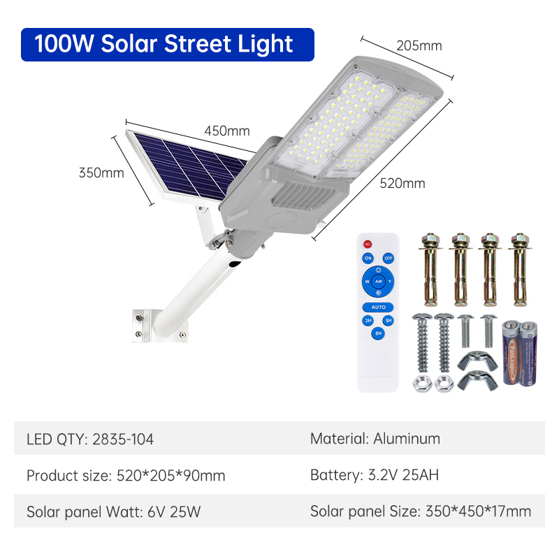 Potencia de la lámpara: 100 W.