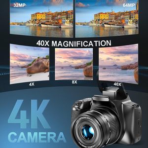 กล้อง DSLR บันทึกภาพวิดีโอซูมออปติคอล4X ซูมดิจิตอล10x UHD ระดับมืออาชีพ - Product Image 5