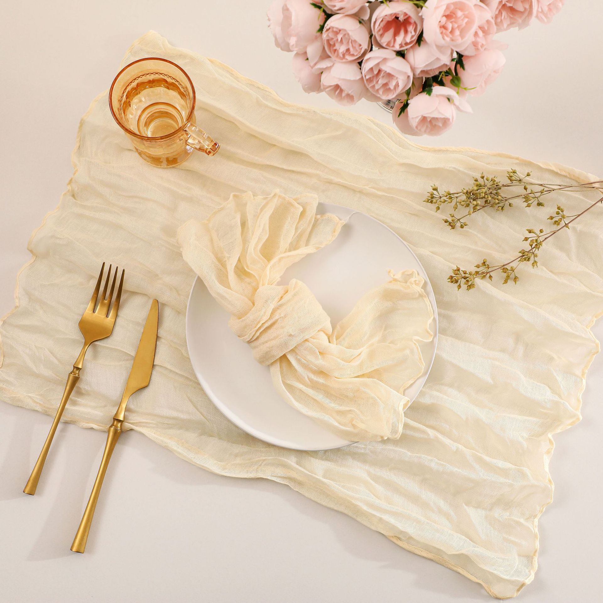 Napkins-champagne 15 beige