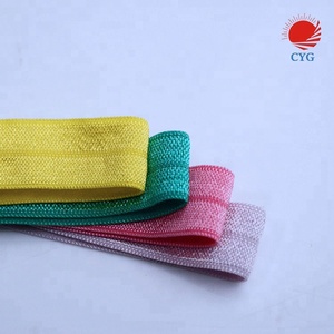 Elástico plegable brillante mate de color personalizado precio de fábrica CYG para banda de ribete de ropa - Product Image 3