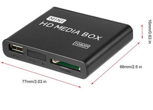 FULL HD 1080P Mini medya oynatıcı merkezi H.264 HDD multimedya Video oynatıcı medya kutusu ile HDMI/VGA/AV USB/SD/MMC için TV/monitör - Product Image 6