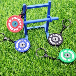 2 kg 2 kg Tùy chỉnh Tự làm chaveiro cao su quả tạ hệ thống móc khóa Tấm trọng lượng Stack Đội Trưởng hàng đầu Mỹ trọng lượng từ tấm - Product Image 4