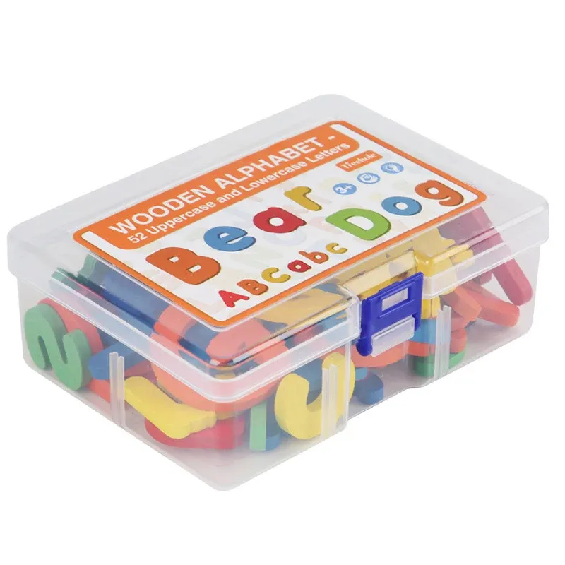52 diverse parole Montessori alfabeto lettera partita e incantesimo Puzzle giocattoli per bambini bambini in età prescolare apprendimento