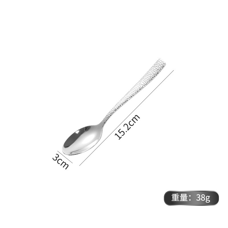 Acier 420 - couteau de table martelé épais