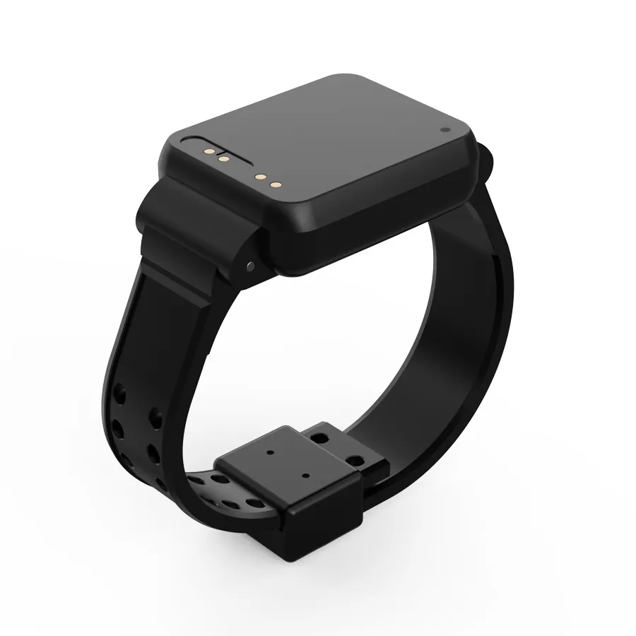 KKM smart adjustable bracelet wristband vibrating programmable iot bluetooth 5.0 ble beacon body temperature sensor