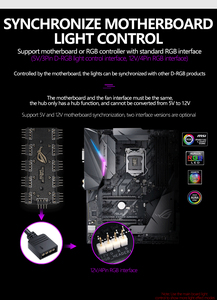 Motherboard RGB Hub 1 <strong>Control</strong> 10 Splitter AURA Shenguang Sync RGB Fan Lighting <strong>Control</strong> <strong>Computer</strong> Accessories - Product Image 5