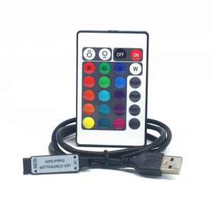 LED5V24 Кнопка ИК мини инфракрасный беспроводной пульт дистанционного управления RGB красочный контроллер с USB штекером - Product Image 3