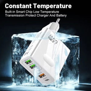 US/EU/UK 65W Fast Charger PD25w +QC3.0 USB Quick Wall Charger 5Port Dual Type C Usb a Fast Charger for IPhone/Huawei/<strong>Sumsang</strong> - Product Image 5