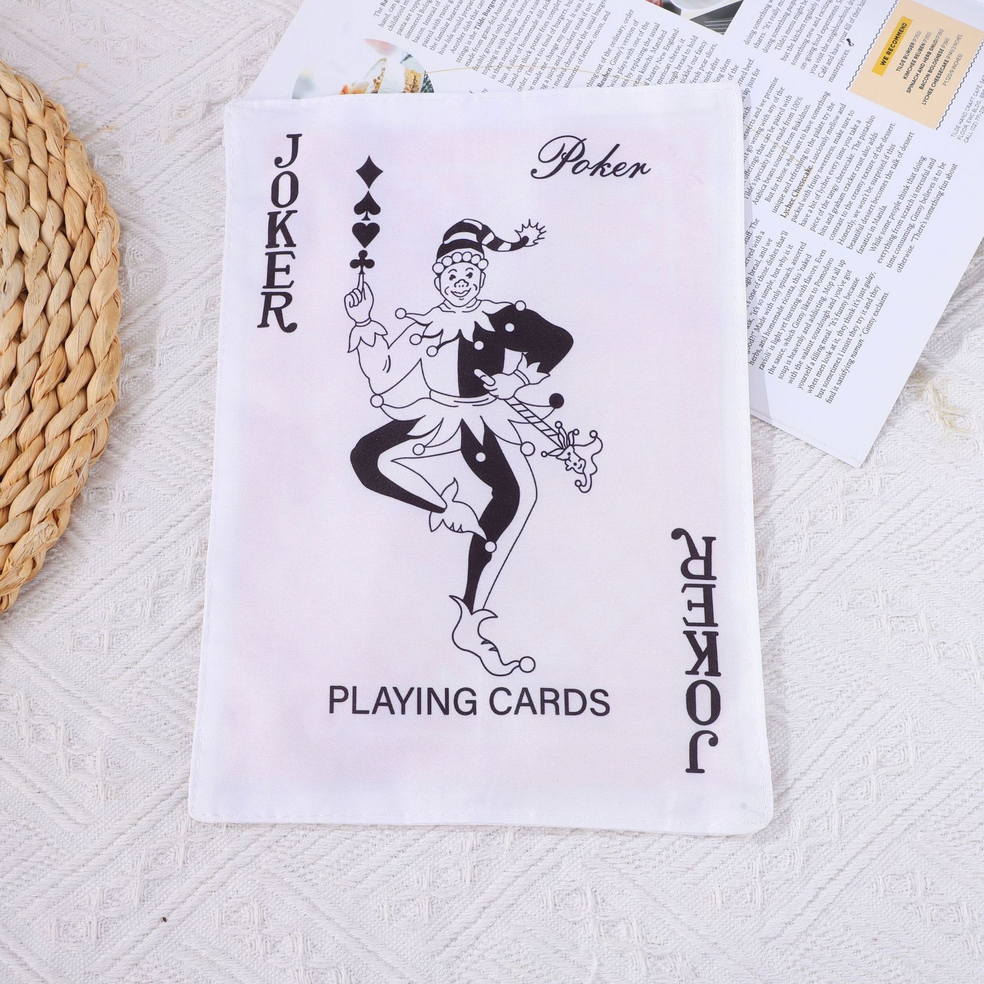 Rattling paper playing card joker opp packaging
