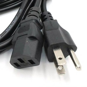 北米スタイル3プロングコード18Awg3ワイヤー米国電源コード3CプロングアメリカンIecC13電源リード延長ケーブル1.5M - Product Image 5