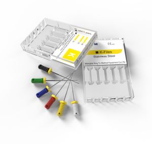 Htm thiết bị nha khoa manufactur logo nhãn sản phẩm dụng cụ nha khoa Sản phẩm không gỉ tập tin k-<span class=keywords><strong>files</strong></span> để điều trị kênh gốc - Product Image 3