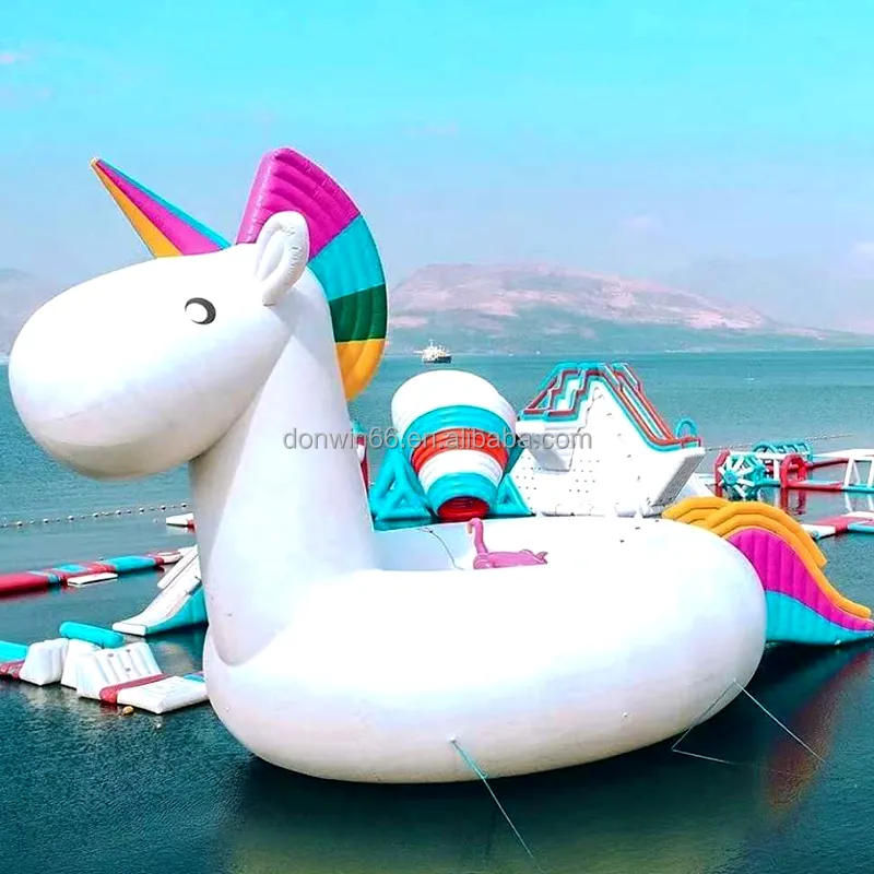 Hot bán lớn Inflatable phim hoạt hình quảng cáo mô hình Inflatable Unicorn lifelike Inflatable động vật