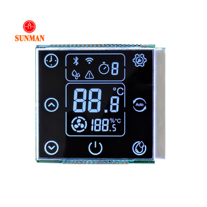 Display segmento personalizzabile monocromatico 7 segmento 6 cifre PIN connettore tipo VA Display LCD per sistema di controllo aria condizionata - Product Image 1