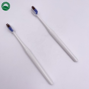 Simple PP plastic handle three mixed soft filaments adult tooth <strong>brush</strong>