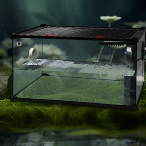 Ama-zon Hot Sale Down Reptilien lebensraum tank mit Schiebetür und Bildschirm belüftung Großes Reptilien terrarium