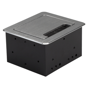 Caja de alimentación con tapa abatible con cepillo, caja de enchufes multifunción personalizada con interruptor y puerto de datos USB