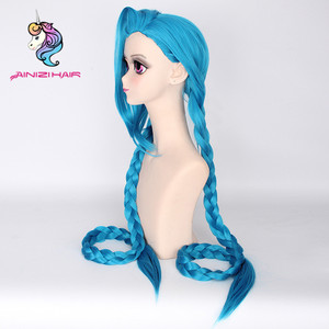 Ainizi çin peruk satıcı yüksek kalite cosplay peruk League of Legends için şampiyonu uğursuzluk oyun sergi veya cadılar bayramı peruk