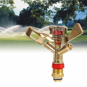 3/4英寸黄铜全圈洒水器，带360齿轮驱动灌溉滴灌功能冲击喷雾器，用于农业用水管理 - Product Image 2