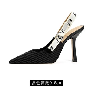 D设计师品牌春夏高跟鞋平底凉鞋空猫刺绣秋季时尚潮流 - Product Image 6