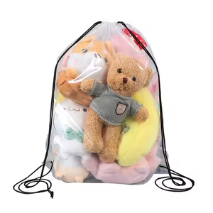 定制彩色尺寸标志背包购物袋LDPE HDPE背包拉绳袋 - Product Image 4