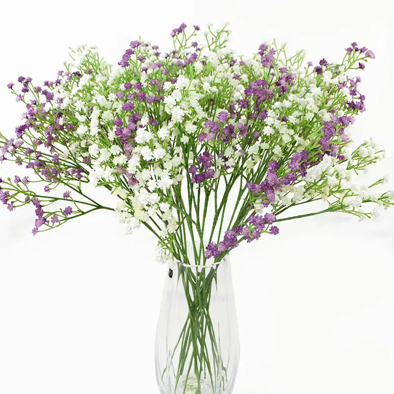 90 teste 52cm neonati respiro fiori artificiali plastica Gypsophila composizione di mazzi floreali fai da te per la decorazione domestica di nozze