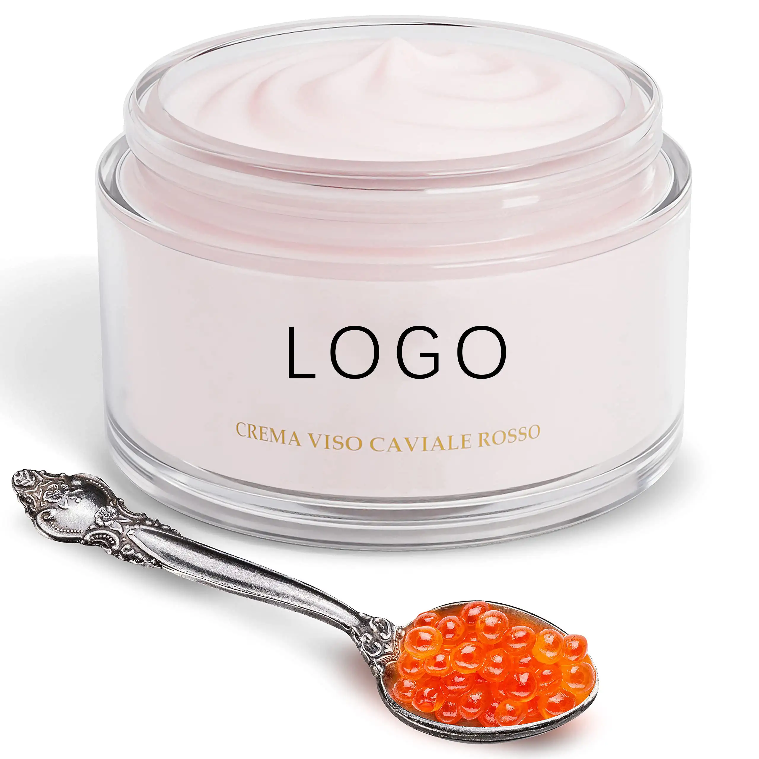 Private Label 50g Caviar Cream For Face Lifting and Firming Anti Wrinkle Whitening Collagen Pearl Cream For All Skin