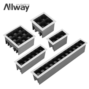 ALLWAY en kaliteli alüminyum ofis otel toplantı salonu 5 7 8 12 15 W LED lineer Down işık - Product Image 1