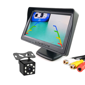 Navegación delantera y trasera Cámara de grabación dual de 4,3 pulgadas 2 Din auto audio carplay interfaz Monitor Bus 2 Monitor de entrada de vídeo - Product Image 1