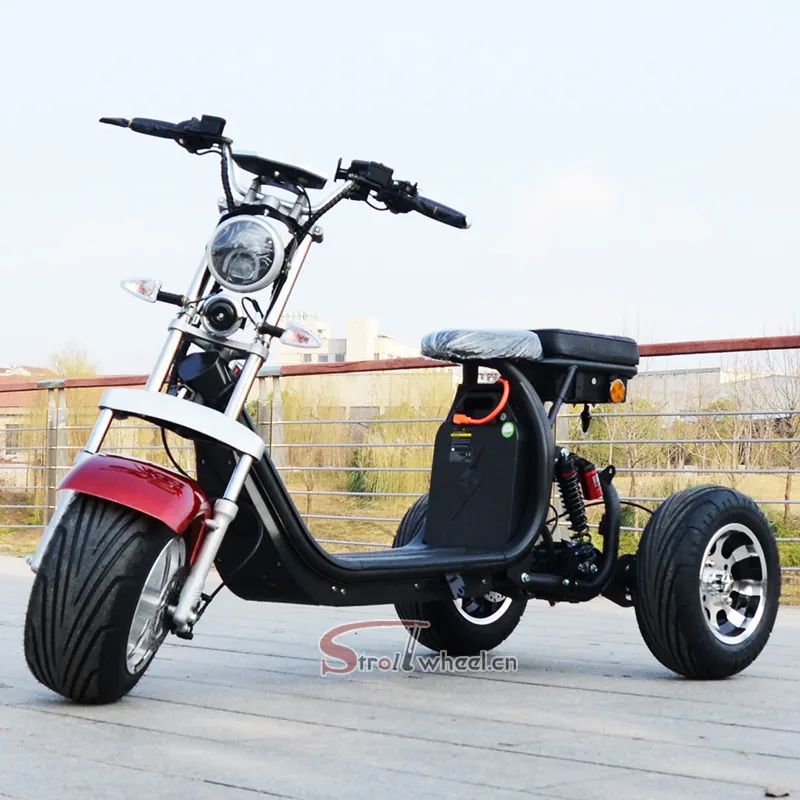 Elektro-Citycoco-Roller 3-Rad-Elektroroller Leistungs starke Citycoco-Motorräder für Erwachsene 2000W 1000W Elektro-Chopper-Fahrrad