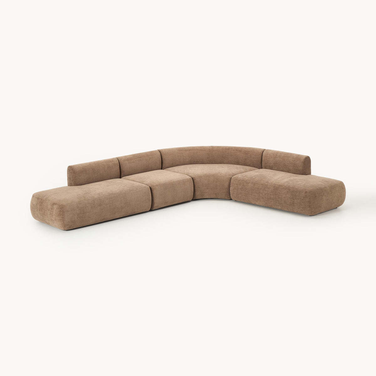 Brown velvety fabric