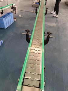 水瓶用可移动模块化塑料钢传输直链板输送机输送机