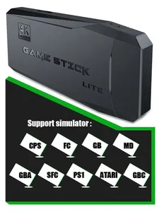 M8ゲームスティック4KPlusレトロビデオゲームコンソールHD64GB20000 <span class=keywords><strong>PSP</strong></span>/N64/PS1GD10用ミニクラシックゲームコンソール