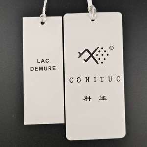 Tùy Chỉnh Treo Thẻ mở rộng thẻ tóc hangtags in logo màu đen quần áo <span class=keywords><strong>Swing</strong></span> <span class=keywords><strong>Tag</strong></span> cho đồ chơi quần áo may mặc - Product Image 3