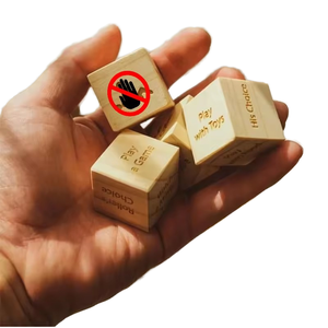 Paare Spiele Benutzer definierte hölzerne Entscheidung würfel Romantische Sexspielzeug kiste für Männer Set Datum Nacht Tablett für Paare Geschenke <span class=keywords><strong>Sex</strong></span> Würfel - Product Image 2