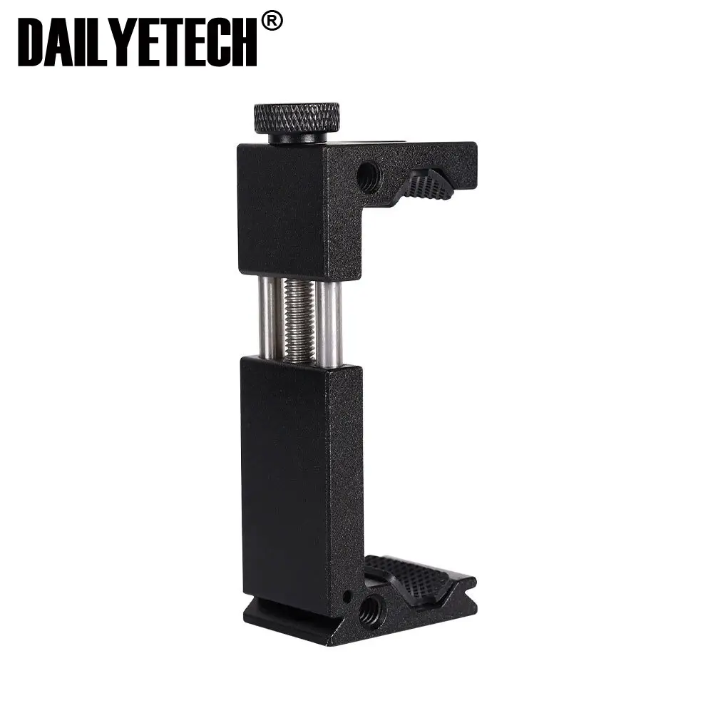 Dailyetech Mobile Phone Holder with Hot Shoe Smart Phone Stand Clip for Microphone LED Video Light Live Selfie