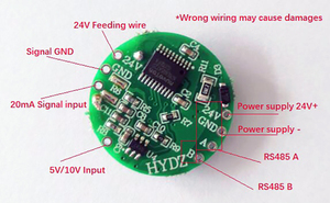 小尺寸模拟Modbus RTU数据采集模块0-5v 0-10v 4-20mA至RS485压力变送器信号转换器 - Product Image 4