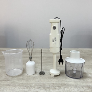 3-in-1電気食品野菜ミキサー300ワットハンドヘルドホーム2ブレード手動ミキサーキッチン - Product Image 6