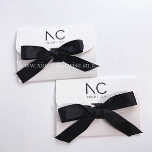 Sobres de papel con impresión de diseño personalizado de lujo, Sobres de papel abierto con lazo de cuerda kraft con cinta - Product Image 1