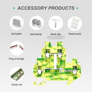 Bloque de terminales de tierra de carril Din de acero de doble capa de 2,5mm tipo tornillo serie UUK Utl-Contact para conexión de cable automotriz - Product Image 6